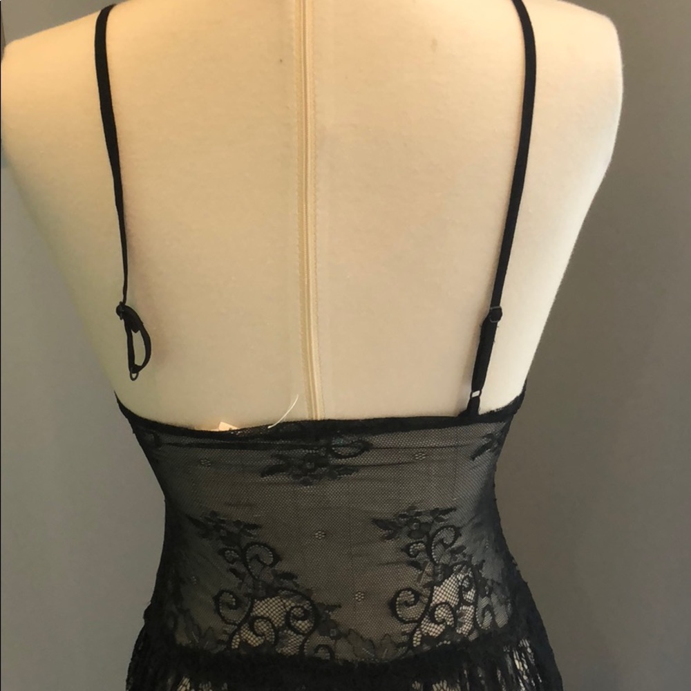 NWOT Kimchi Blue black lace maxi slip dress - Picture 6 of 7